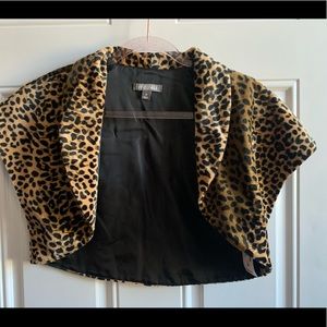NWT animal print blazer